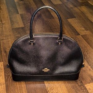 Black Coach Sierra Satchel Handbag